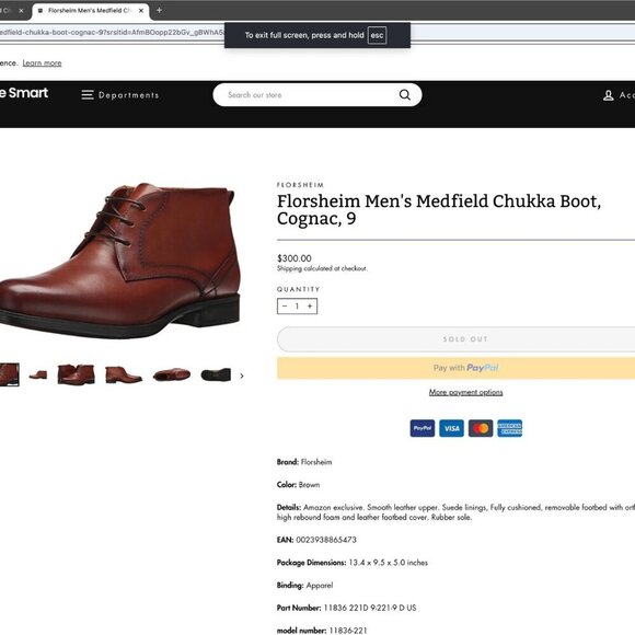 Florsheim Men's Medfield Chukka Boot, Cognac - Picture 2 of 12